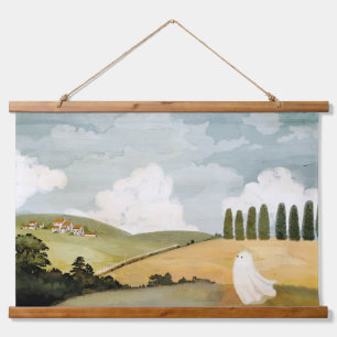 Tapiz Con Marco De Madera Espacio respiratorio