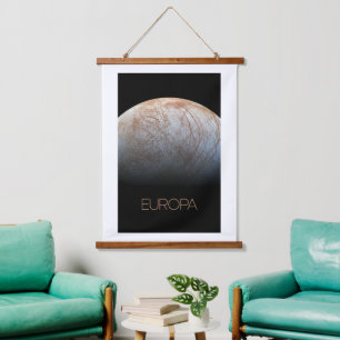 Tapiz Con Marco De Madera Espacio ultraterrestre, Cosmos, Sistema Solar, Lun