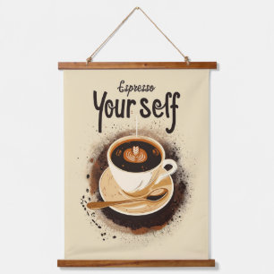 Tapiz Con Marco De Madera Espresso