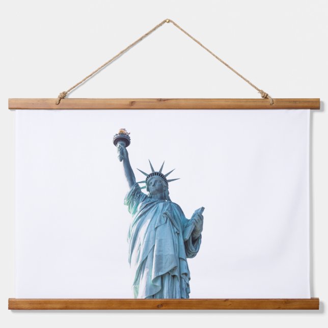 Tapiz Con Marco De Madera Estatua de la libertad (Anverso )