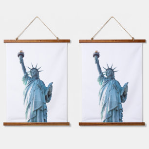 Tapiz Con Marco De Madera Estatua de la Libertad Ciudad de Nueva York