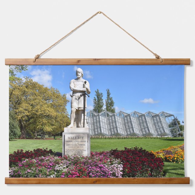Tapiz Con Marco De Madera Estatua de Sir William Wallace (Anverso )