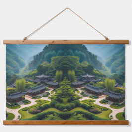 Tapiz Con Marco De Madera "Estilo sereno - Decoración inspirada en la natura