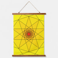 Estrella Geométrica Explosiva - Diseño Amarillo y