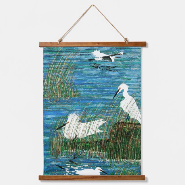 Tapiz Con Marco De Madera Estuario de primavera (Anverso)