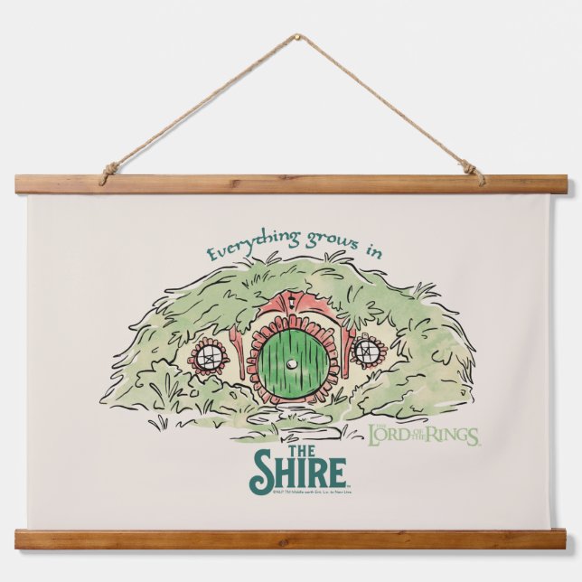 Tapiz Con Marco De Madera Everything Grows in THE SHIRE™ (Anverso )