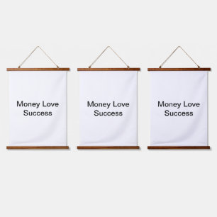 Tapiz Con Marco De Madera Éxito de Dinero Amor