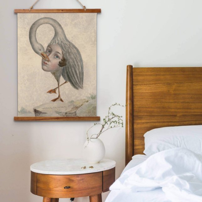 Tapiz Con Marco De Madera Extraño ave mitológica antigua de maravilla (Subido por el creador)