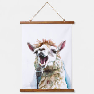 Tapiz Con Marco De Madera Fábrica de música de alpaca personalizada Tapiz ca