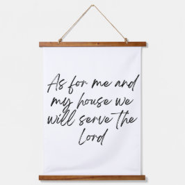 Tapiz Con Marco De Madera Faith Wall Tapestry Estilo de casa de campo