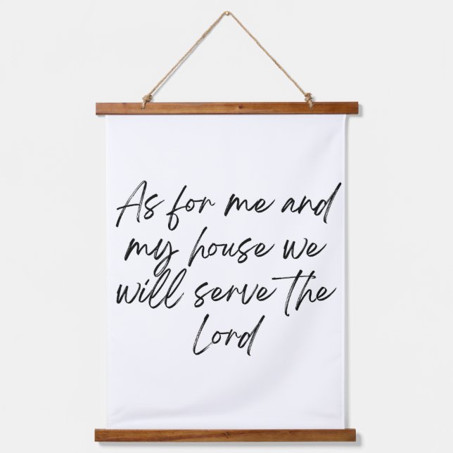 Tapiz Con Marco De Madera Faith Wall Tapestry Estilo de casa de campo (Anverso)