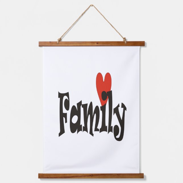 Tapiz Con Marco De Madera Familia (Anverso)