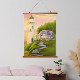 Tapiz Con Marco De Madera Faro