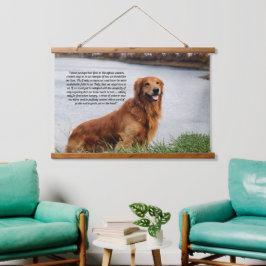 Tapiz Con Marco De Madera Fe inquebrantable Inspiradora