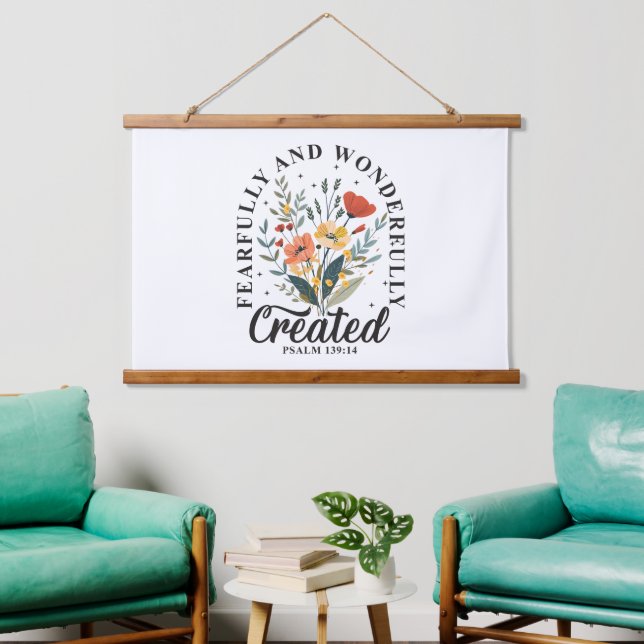 Tapiz Con Marco De Madera Fearente y maravillosamente hecho (Sala de estar)