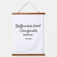 Felicidades en Halloween agregar nombre fecha año