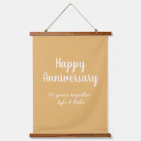 Feliz aniversario dorado blanco 10 años nombre fec