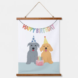 Tapiz Con Marco De Madera Feliz cumpleaños