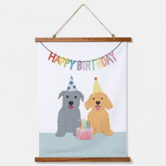 Tapiz Con Marco De Madera Feliz cumpleaños