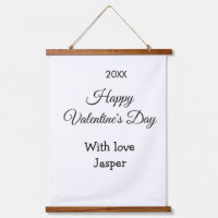 Feliz día de San Valentín nombre amor simple año e