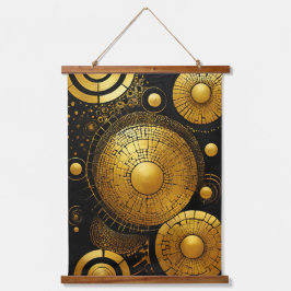 Tapiz Con Marco De Madera Fiebre de oro 1