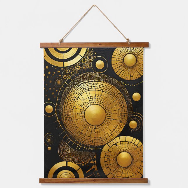 Tapiz Con Marco De Madera Fiebre de oro 1 (Anverso)