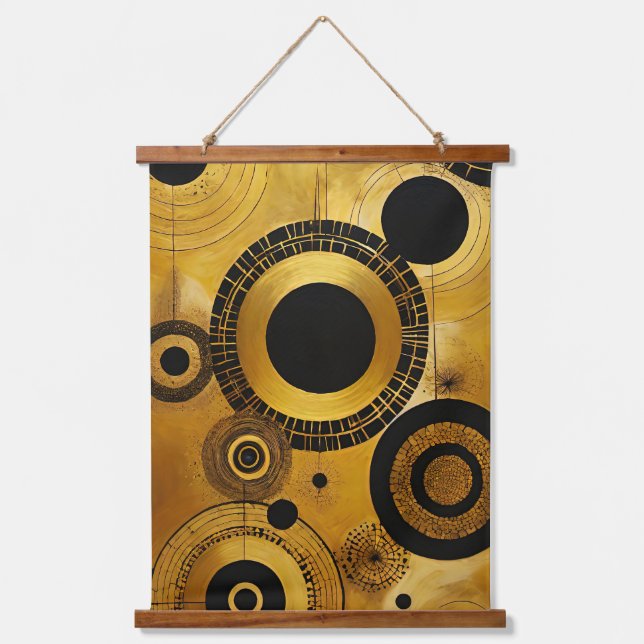 Tapiz Con Marco De Madera Fiebre de oro 7 (Anverso)