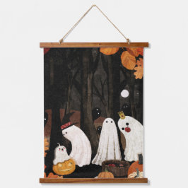 Tapiz Con Marco De Madera Fiesta de Halloween