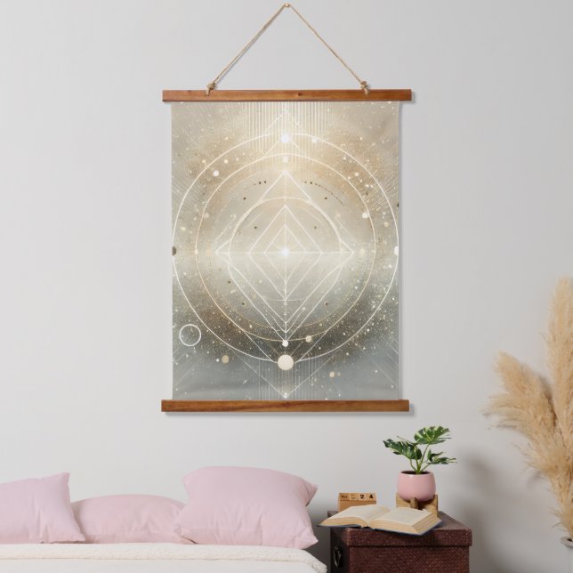 Tapiz Con Marco De Madera Flame of Completion (Dormitorio)