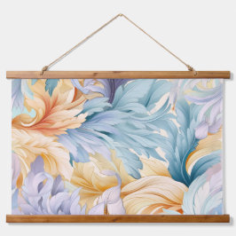 Tapiz Con Marco De Madera Flora glacial Sinfonía Invierno Botánico