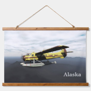 Tapiz Con Marco De Madera Flying Moose Aviation de Havilland DH3-C Otter