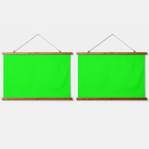 Tapiz Con Marco De Madera Fondo de croma clave de pantalla verde neón sólido