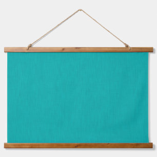 Tapiz Con Marco De Madera Fondo texturizado turquesa calmado y simple