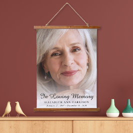 Tapiz Con Marco De Madera Foto conmemorativa elegante