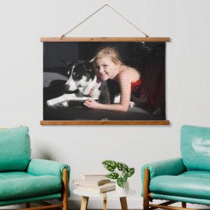 Tapiz Con Marco De Madera Foto personalizada