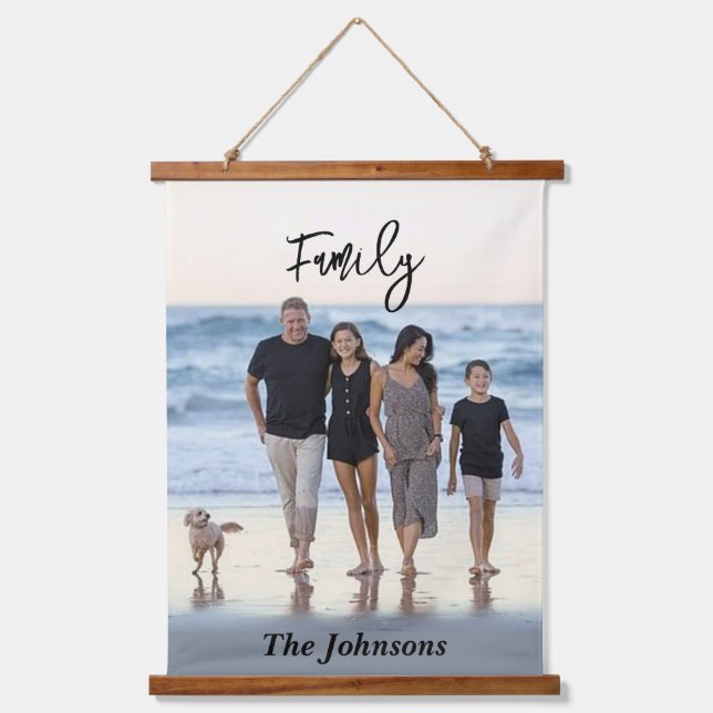 Tapiz Con Marco De Madera Foto personalizada personalizada (Anverso)