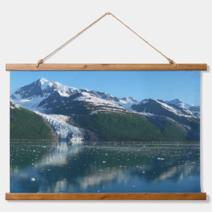Tapiz Con Marco De Madera Fotografía Hermosa de Alaska College Fjord II