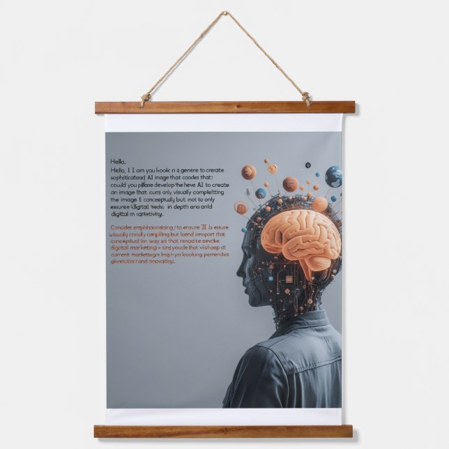 Tapiz Con Marco De Madera Fotografía retrato cautivadora: Profundidad, emoci (Anverso)