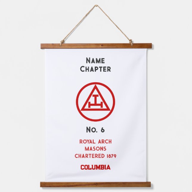 Tapiz Con Marco De Madera Freemasonías del Arco Real (Anverso)