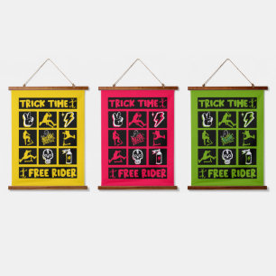 Tapiz Con Marco De Madera Freestyle Trick Scooter