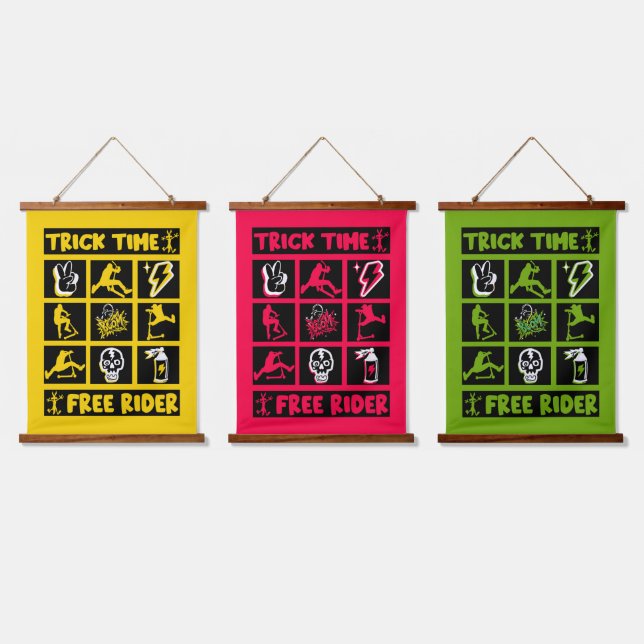 Tapiz Con Marco De Madera Freestyle Trick Scooter (Triple)