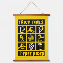Tapiz Con Marco De Madera Freestyle Trick Scooter