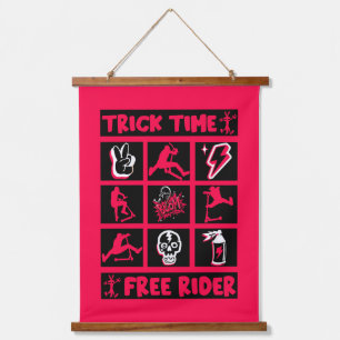 Tapiz Con Marco De Madera Freestyle Trick Scooter