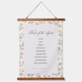 Tapiz Con Marco De Madera Fruit of the Spirit Galatians 5:22–23 Bible Verse 