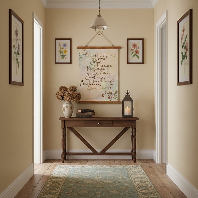 Tapiz Con Marco De Madera Fruta del espíritu (Subido por el creador)