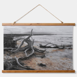 Tapiz Con Marco De Madera Fuerzas Naturales del Lago Tyrrell