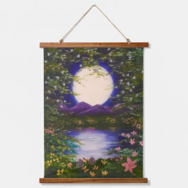 Tapiz Con Marco De Madera Full Moon