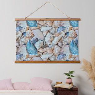 Tapiz Con Marco De Madera Funky Sea Shells Holiday Seaside Pattern
