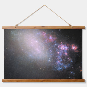 Tapiz Con Marco De Madera Galaxia Irregular Ngc 4485