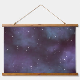 Tapiz Con Marco De Madera Galaxia Mystical Dusty Violet